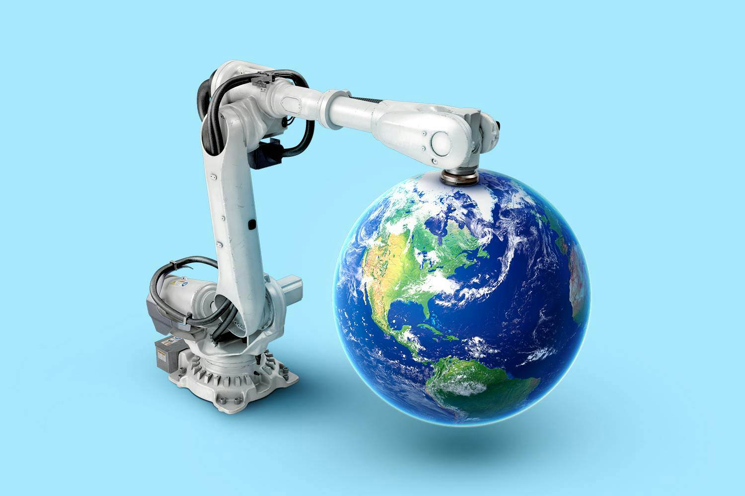 Robotic arm and Earth