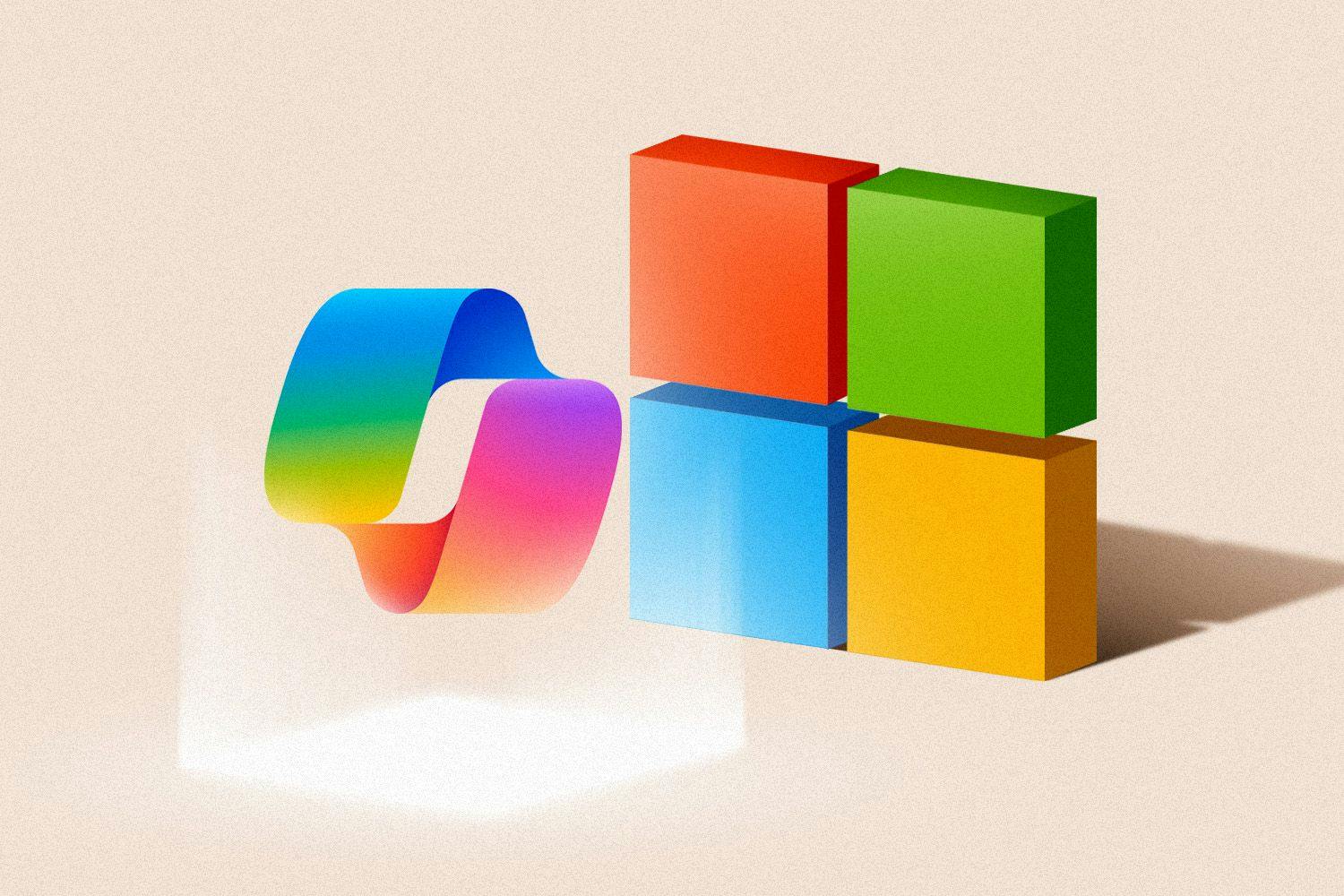 Microsoft and Copilot logos